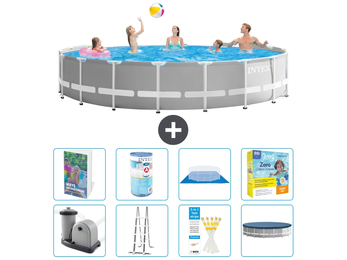 Intex Piscina Prism Frame Redonda - 549x122 Cm - 9-peças S572