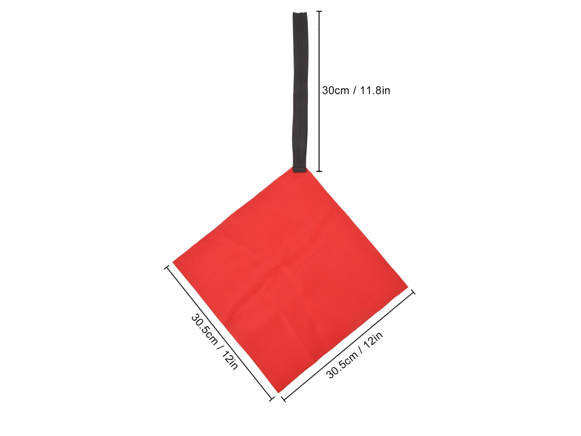 2 Banderas Rojas Para Remos De Kayak Con Gancho De Seguridad, Bandera De Advertencia Para Bote, Canoa Y Remolque.