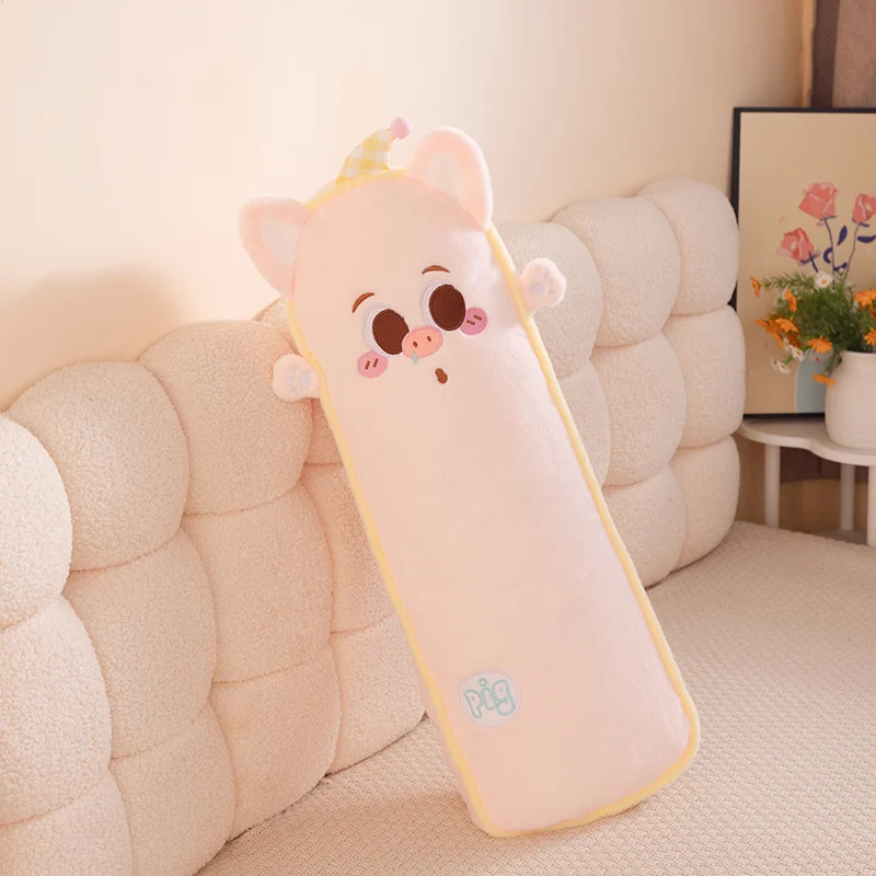 (cerdo Rosa, 87 Cm) Almohada Larga Para Adultos Con Estampado De Animales, Suave Y Cómoda.