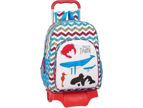 Mochila Trolley ALGO DE JAIME (Blanco - Poliéster - 38x32x15 cm)