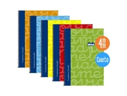 Set de Cuadernos LAMELA Multicolor Cuarto 5 Piezas 80 Hojas