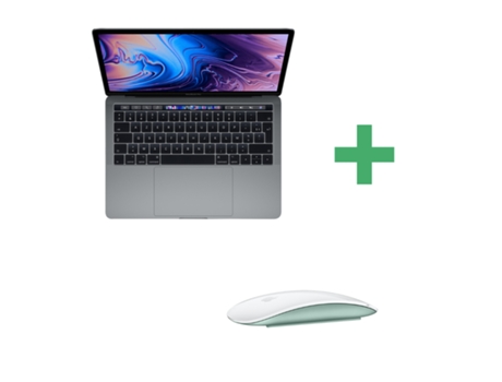 MacBook Pro Touch Bar 13 Space Grey (2016) Magic Mouse Green (Recondicionado Sinais de Uso - RAM: 8GB - 256GB)