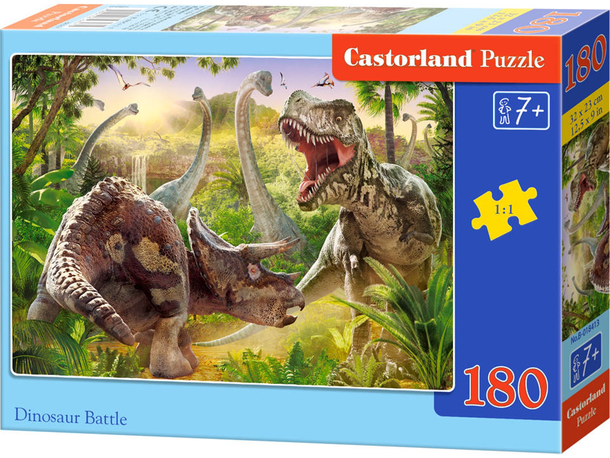 Puzzle CASTORLAND Dinosaur Battle (180 Piezas)
