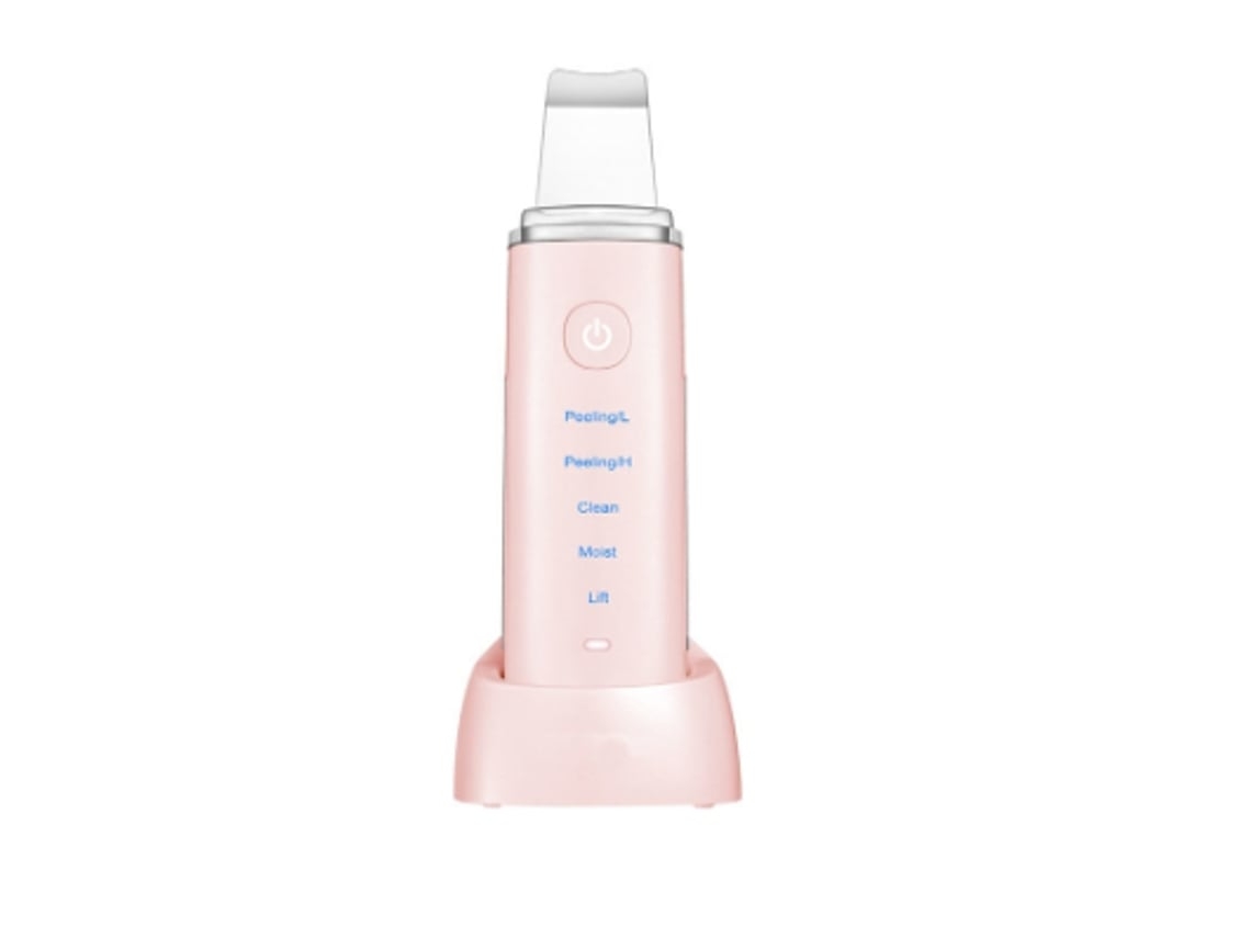 Masajeador facial, removedor de puntos negros, extractor con 4 modos, resistente al agua IPX6, recargable, inalámbrico, rosa Yunzii