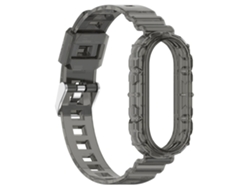 Pulsera Para Xiaomi Mi Band 8 Correa Transparente Integrada Chennnls Negro Transparente