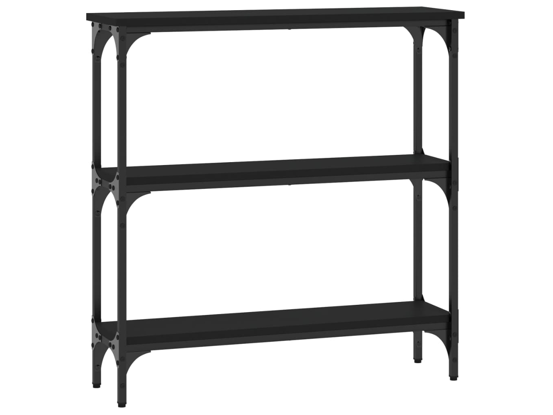 Mesa consola 75x22,5x75 cm Derivados de madera Negro MAISON EXCLUSIVE