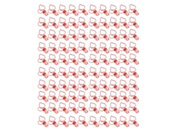 100 Clips Metálicos Con Forma De Melocotón De Dibujos Animados Para Uso En La Oficina.