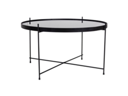 Mesa de café de acero negro Ø 70 x 40 cm HOUSE NORDIC