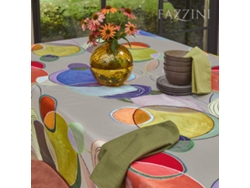Tovaglia Da 8 Fazzini de puro algodón con estampado digital (145x220)