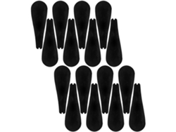 Juego 16 Hombreras Negras Aterciopeladas Perchas Diseño Engrosado Ensanchado Antideslizantes Evitan