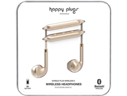Auriculares Bluetooth HAPPY PLUGS II (In Eares - Micrófono - Dorado)