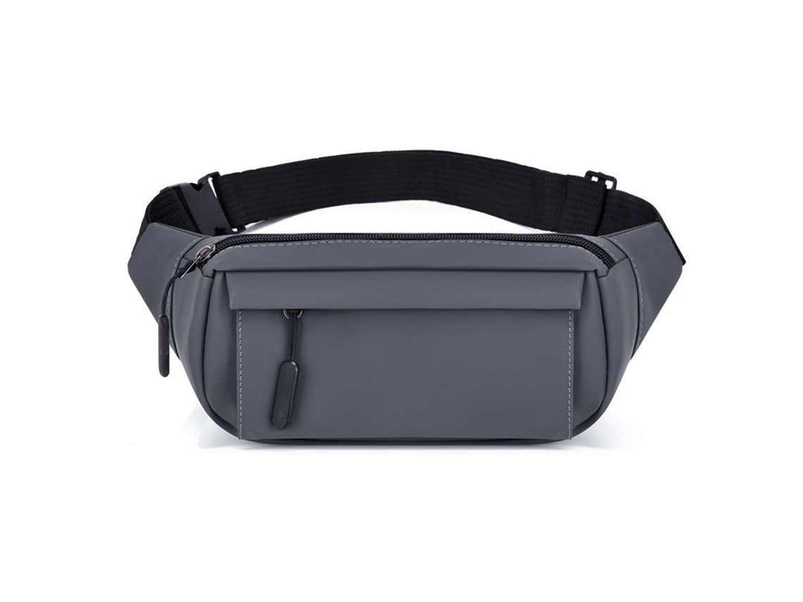 Riñonera Impermeable De Nailon Para Deportes Al Aire Libre Y Uso Casual - Gris - Talla Única