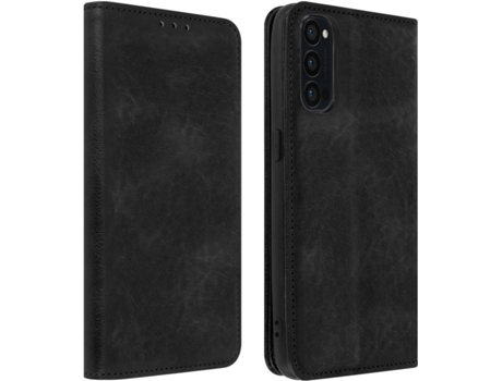 Funda Oppo Reno 4 AVIZAR Cartera Vintage Negro