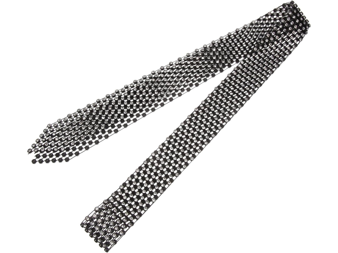 Corbata Negra Para Mujer, Diseño Único Y Resistente, Accesorio Elegante Para Atuendo De Baile O