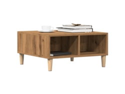 Mesa De Centromesa Auxiliarmesita De Centro Madera De Ingeniería Roble Artisan 60x60x30 Cm Wsd64158