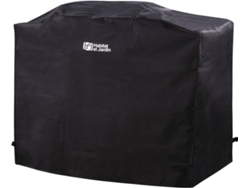 Funda para Barbacoa HABITAT ET JARDIN Festa 4 (Negro - Poliéster y PVC - 107x52 cm)