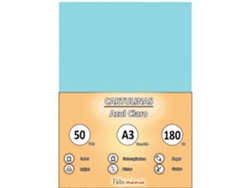 Cartón 180Gr A3 Light Blue 50 Hojas