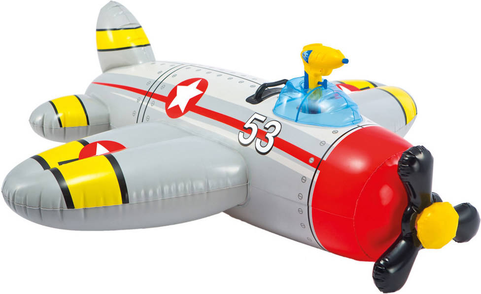 Avion Hinchable Con pistola de agua intex 130 x