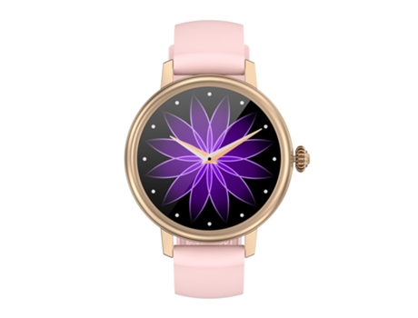 Reloj inteligente multifuncional, pantalla HD de 1,19 pulgadas, pulsador de mensajes, dorado VEANXIN