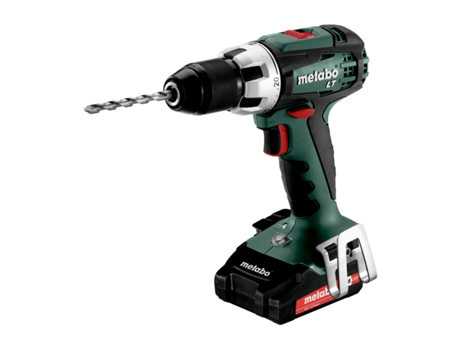 METABO BS 18 LT Compact Taladradora atornilladora de batería/18V 2x Ion de litio; Cargador ASC 55; METABOX 145