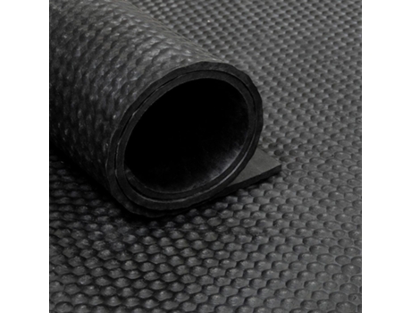 Tapete de borracha / tapete de borracha em rolo de 20 m2 - Hammerblow 10 mm - Largura 200 cm