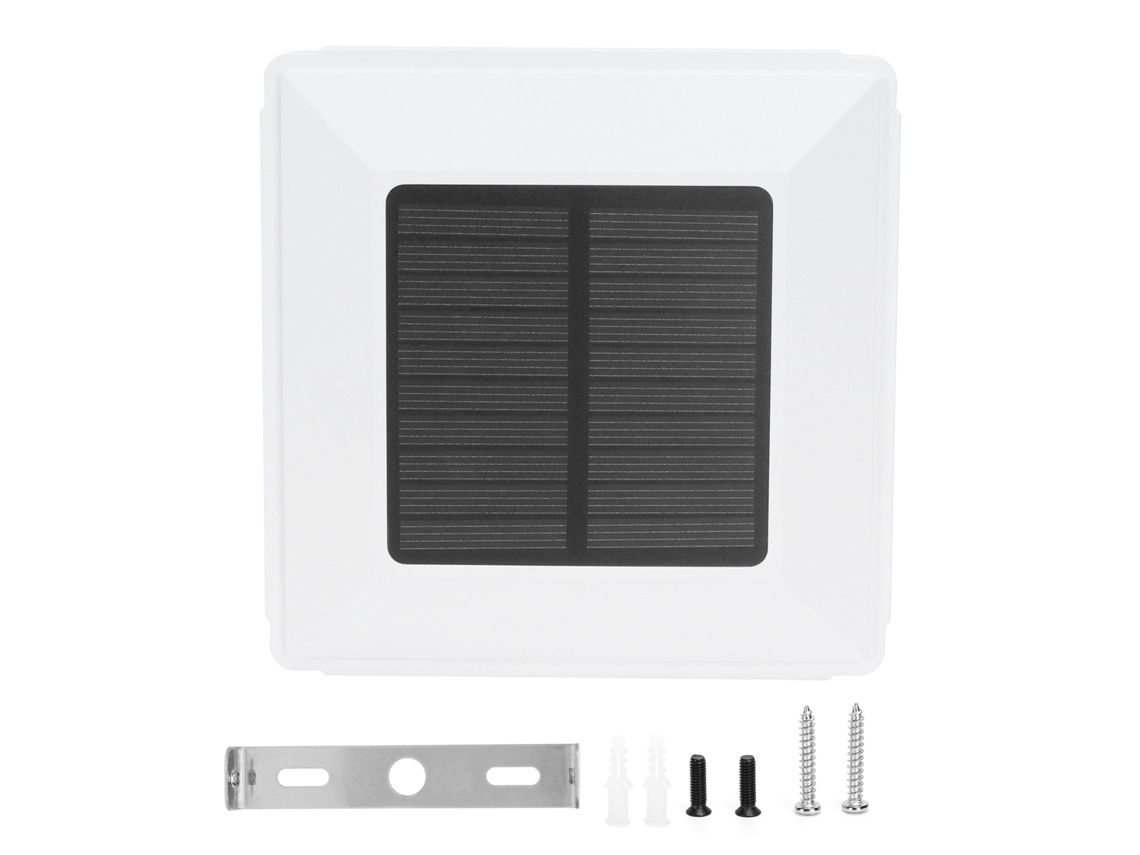 Lámpara Solar Para Postes De Valla, Resistente Al Agua Con Clasificación Ip65, Con Sensor De Luz Led Blanca Bicolor Para Jardín/patio.