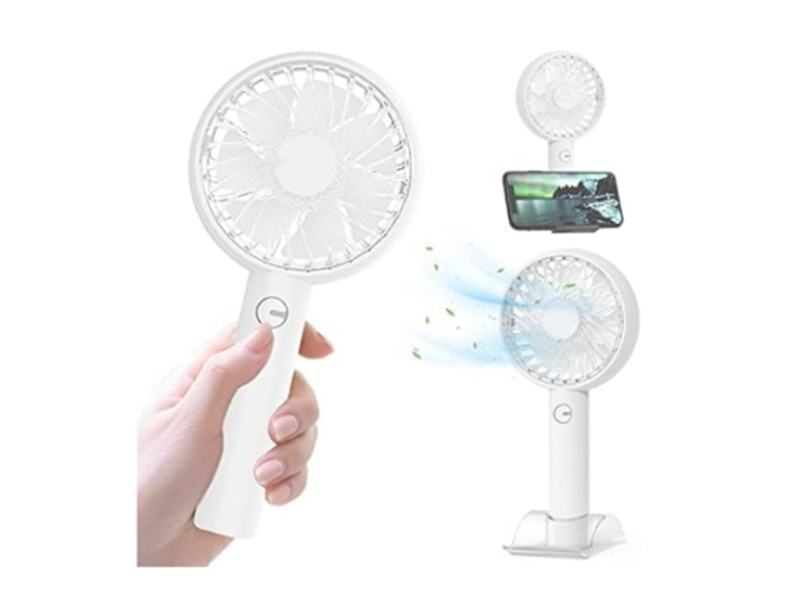 Ventilador portátil USB recargable batería 2000 mAh dirección del viento ajustable ventilador de mesa de escritorio USHION Fan