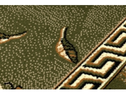 Alfombra de Pasillo Bcf Trio Verde 120 cm