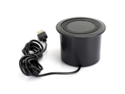 Cargador Inalámbrico Qi De 10 W Integrado, Abs Negro Con 2 Puertos Usb, Ideal Para Usar En El Escritorio, Compatible Con Todos Los Teléfonos Móviles.