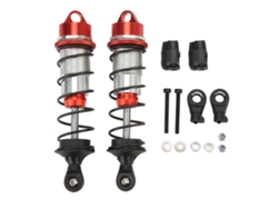 Amortiguador Delantero Para Coche Rc, Aleación De Aluminio, Alta Elasticidad, Para Arrma Escala 1/7 Y 1/8, Rojo, 2 Piezas.