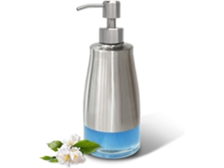 NEVEANCE Dispensador de jabón líquido para lavavajillas, elegante y decorativo, de acero inoxidable de alta calidad y níquel cepillado, para jabón líquido de m