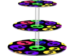 Diseño De 3 Niveles Con Soporte Acrílico Pleaños.