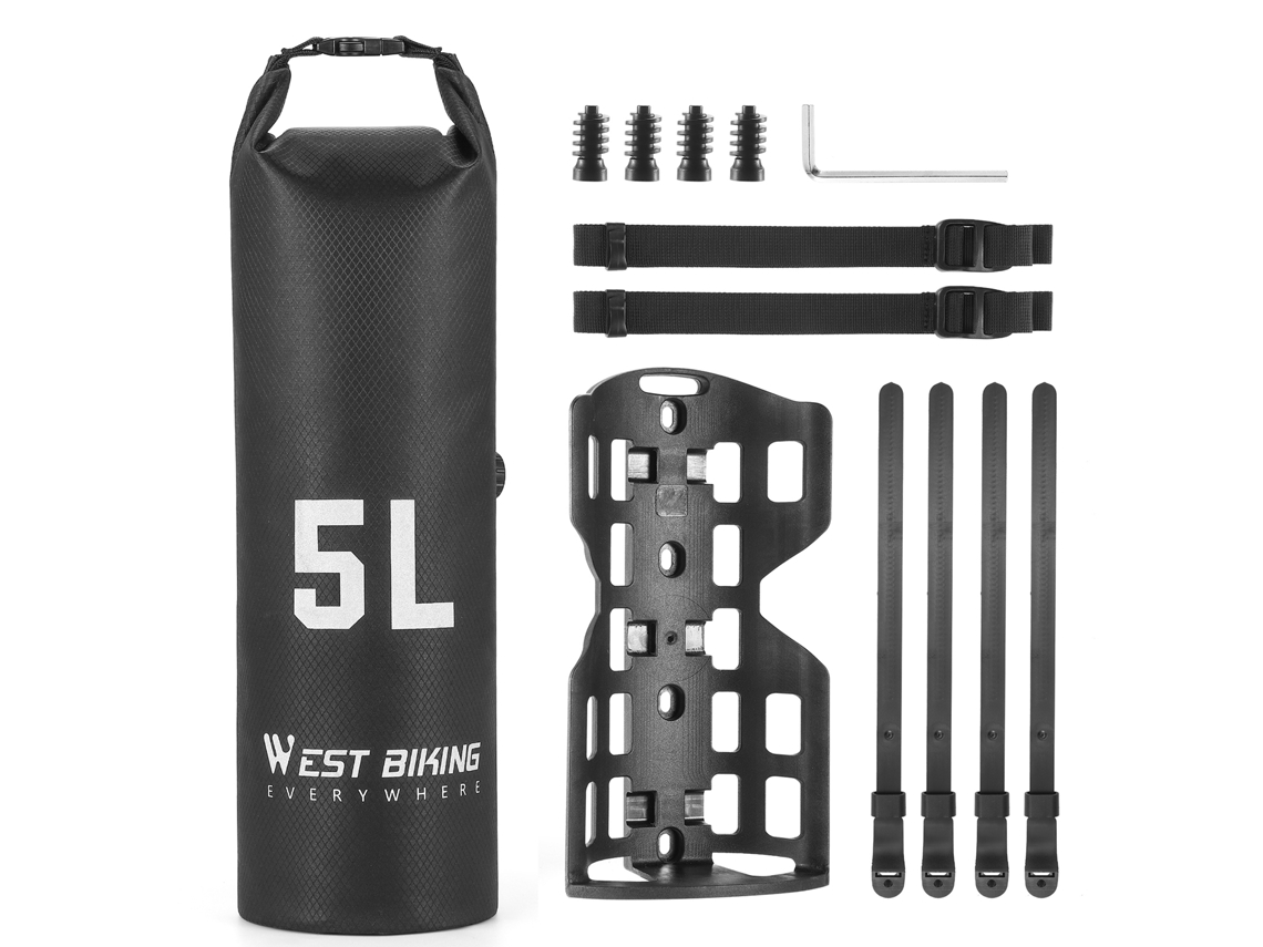 Bolsa Impermeable De 5 Litros Para Bicicleta, Bolsa Para Horquilla Delantera Para Bicicletas, Patinetes Eléctricos Y Accesorios Para Bicicletas.
