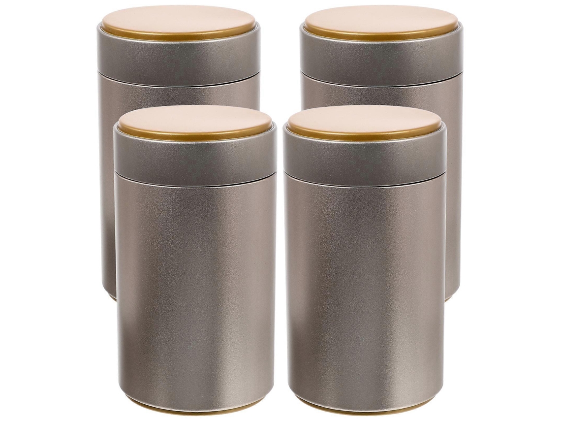 4 Latas De Té Con Tapas Herméticas, Tarros De Almacenamiento De Hoja De Flandes, Latas De Té De Hojas Sueltas Webake