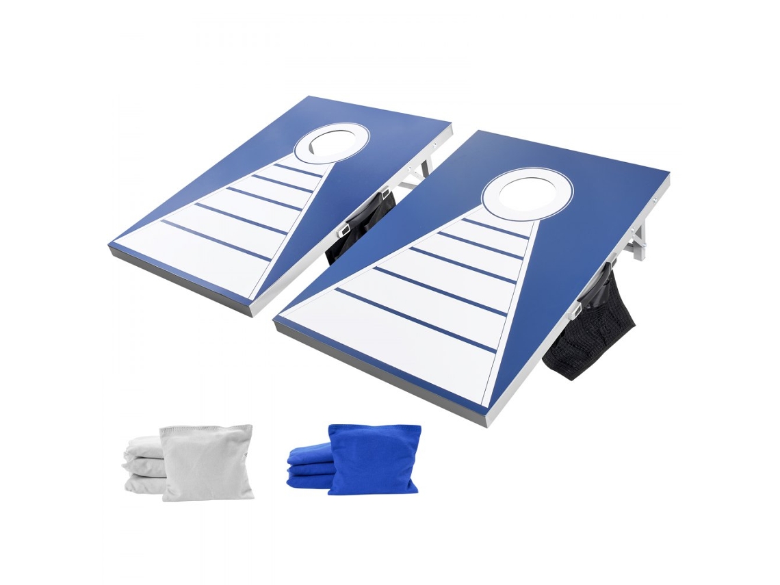 Juego de Cornhole portátil Tekmaquinas con bolsas y marco de aluminio