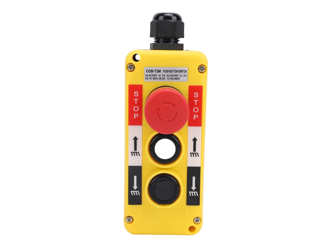 Control Remoto Industrial Impermeable Ip68 Para Grúas Con Botón De Parada De Emergencia.