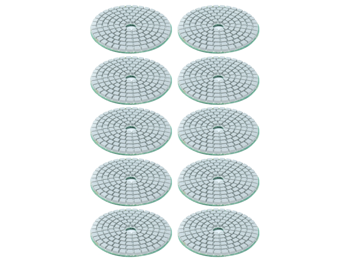 10 Piezas Disco De Pulido Diamante Húmedo 3 Pulgadas 1000 Grit Para Granito Mármol Accesorios De Pulidora
