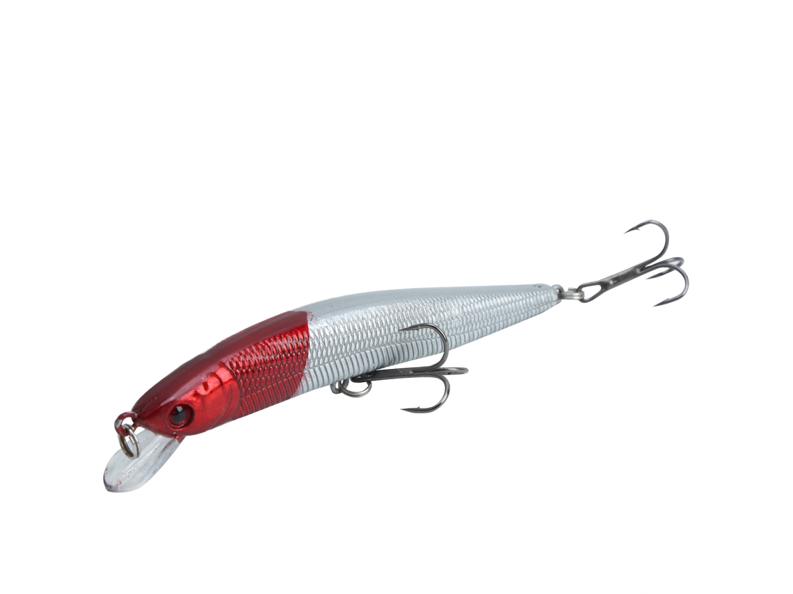 2026rebe-5pcs Señuelo Minnow Simulación Largo Alcance Con Anzuelo Triple 8 Accesorios De Pesca