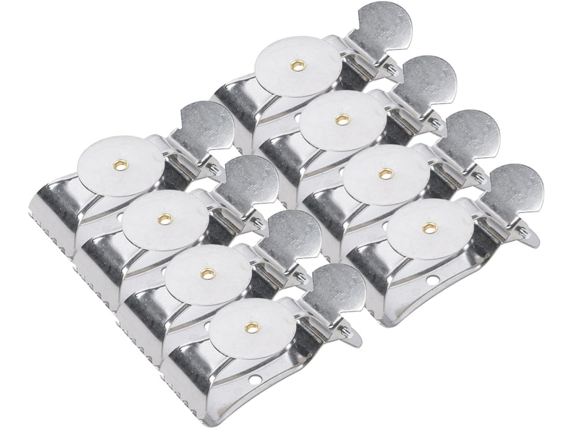 8 Piezas Clips De Cortina De Acero Inoxidable Sujetadores Multifuncionales Resistentes Para Cortinas Abrazaderas Metálicas Para Sala C