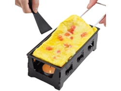 Bandeja antideslizante para hornear queso con espátula y mango plegable de madera, utensilio de cocina de acero al carbono. Mdug
