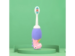 Cepillo De Dientes Suave Para Niños Con Personajes De Dibujos Animados, Limpieza Profunda, Para Niños Y Niñas, Morado.