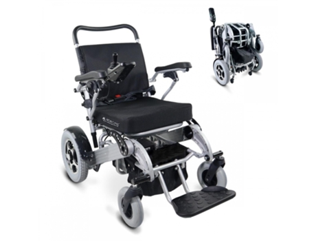 Silla de Ruedas MOBICLINIC Eléctrica Plegable Aluminio Auton. 51 Km 24V Segura y Confortable Troya Plus Ultra