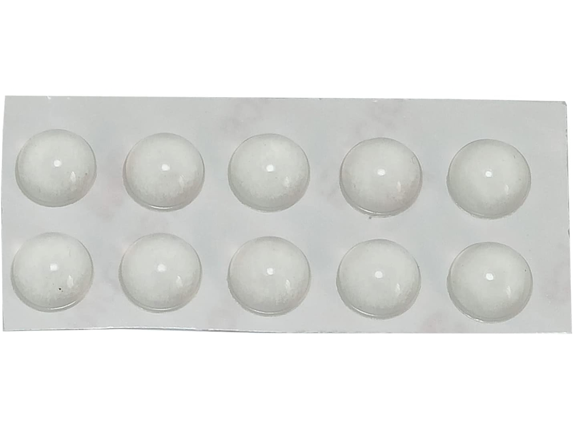 10 Protectores De Goma De Silicona Redondos Adhesivos Suaves Y Antideslizantes Para Teclado Para Uso Doméstico E