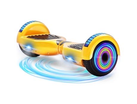 Hoverboard NEI-WAI z1+ Gold para Niños (Columna Bluetooth - Autonomía: 8/10 Km - Velocidad Máxima: 10 Km/H)