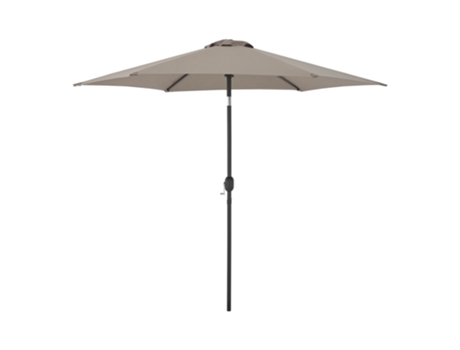 Sombrilla terraza exterior Altino con articulación acero Ø 270 x 235 cm - Caqui CASA.PRO