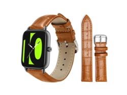 Pulsera para Xiaomi Haylou RS4 Plus LS11/LS12 - Piel - Hebilla - Textura de bambú
