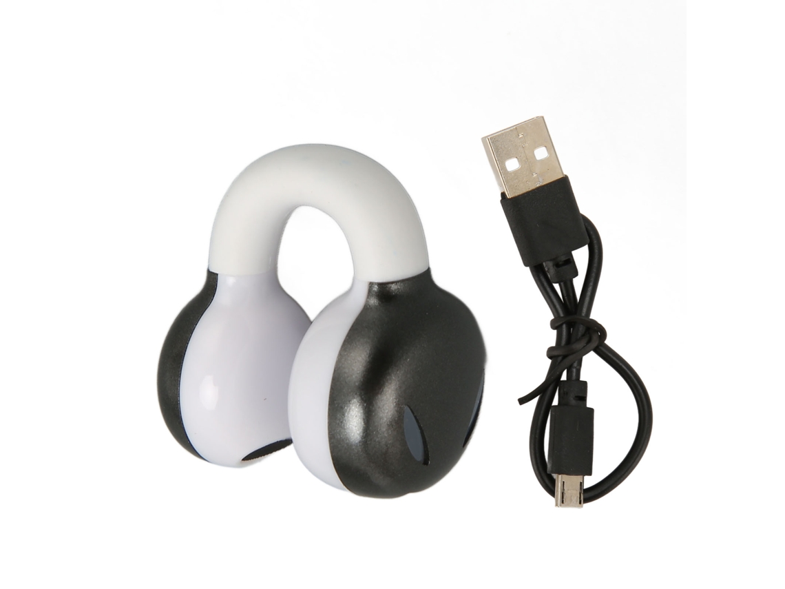 Fones De Ouvido Bluetooth Clip On Hifi Estéreo Cancelamento De Ruído À Prova D'água Para Esportes Cinza