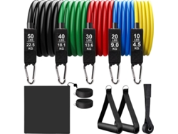 Entrenamiento de fuerza flexible con 5 niveles diferentes para pesas de hasta 150 libras (68 kg), perfecto para TRX o gimnasio en casa, multicolor.