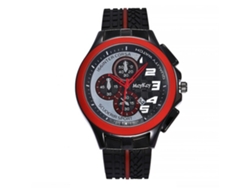 Reloj De Pulsera De Silicona Para Hombre Con Bisel Redondo, Reloj Deportivo De Cuarzo (verde)