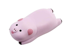 Alfombrilla De Ratón Con Reposamuñecas, Diseño Ergonómico De Minicerdito De Dibujos Animados (rosa)